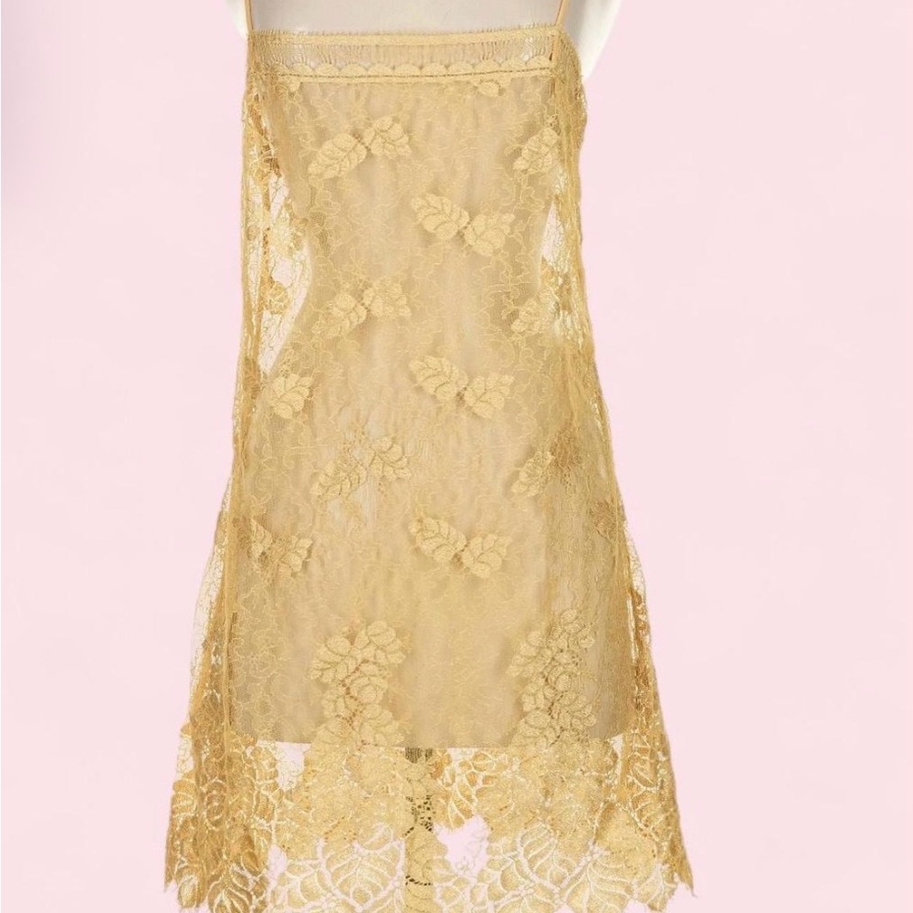 90’s Vintage La Perla sheer lace mini slip dress